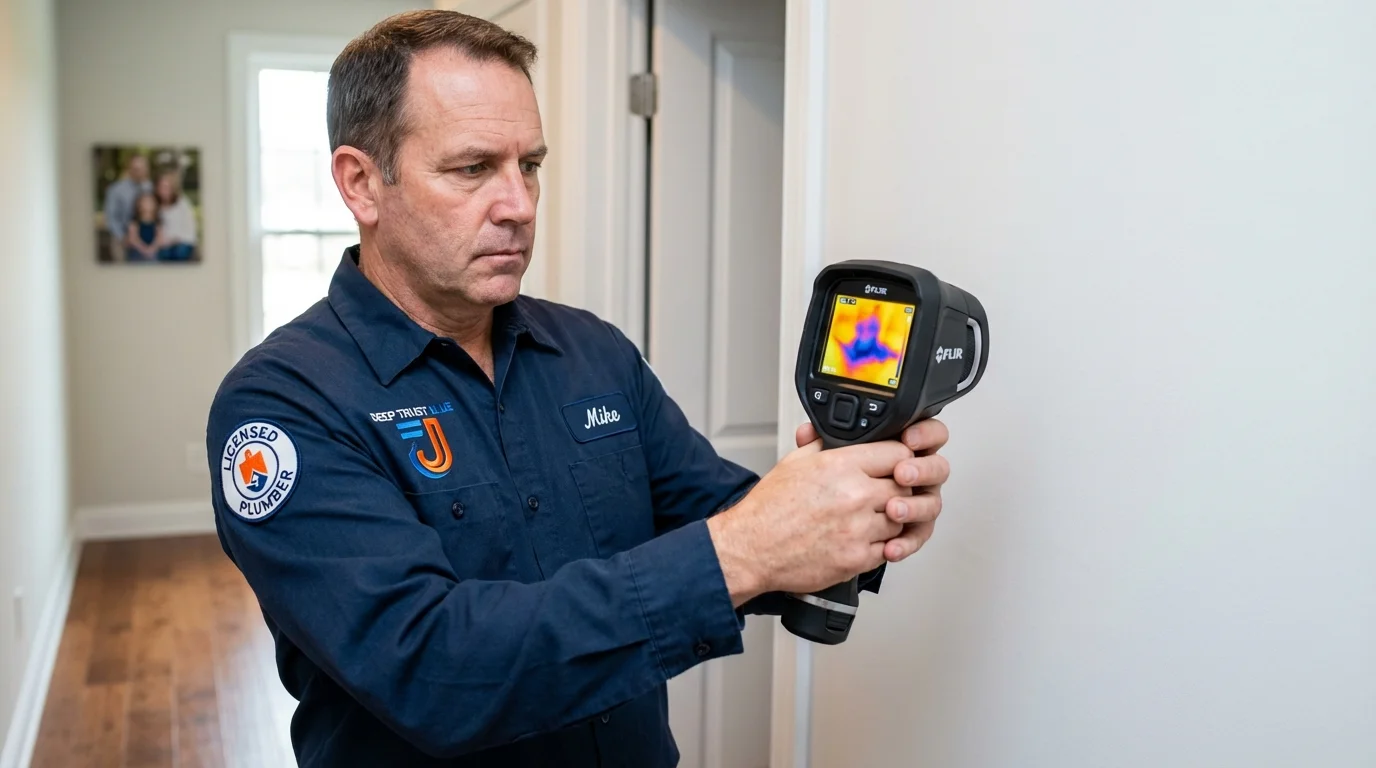 Thermal imaging leak detection by Johns Plumbing LLC in Fair Lawn